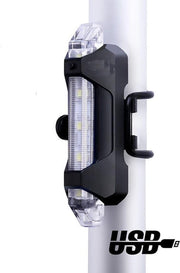 FIETS LED VOORLICHT | KOPLAMP | VERLICHTING | LICHT | USB OPLAADBAAR - WIT