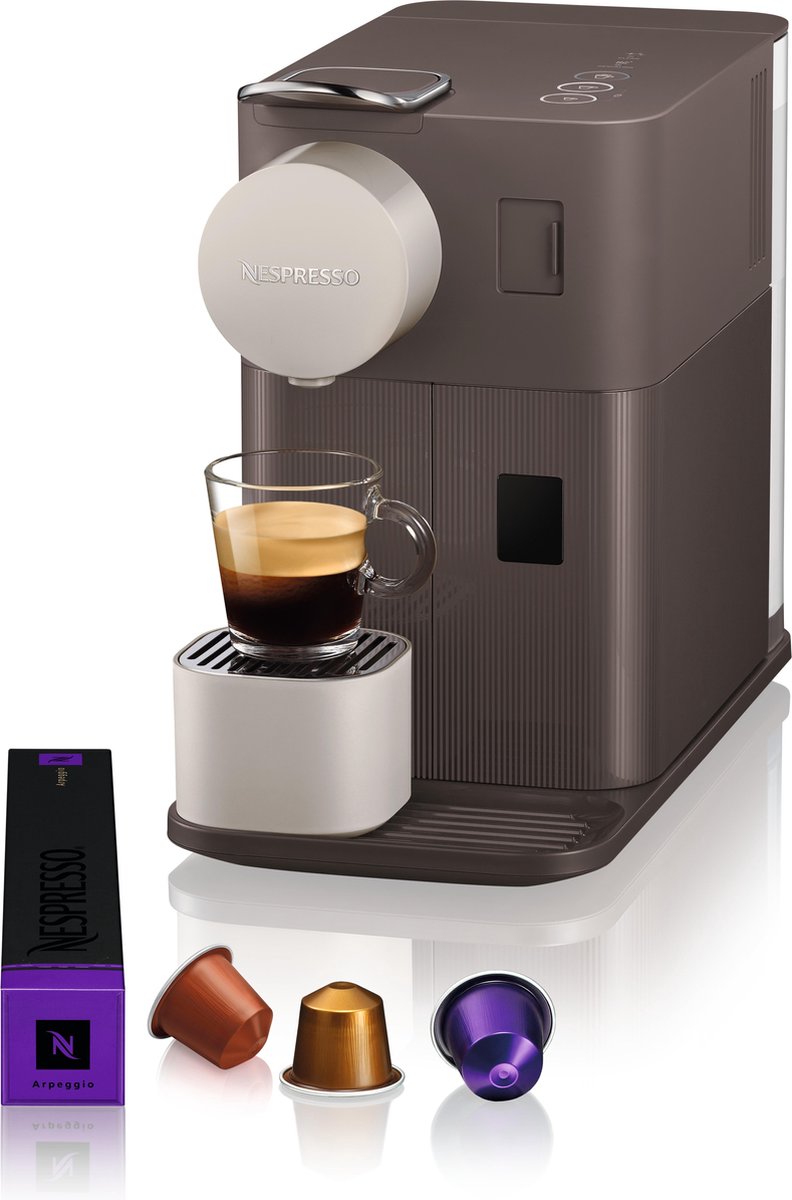 Nespresso De'Longhi Lattissima One EN500.BW - Koffiecupmachine - Mocha Brown