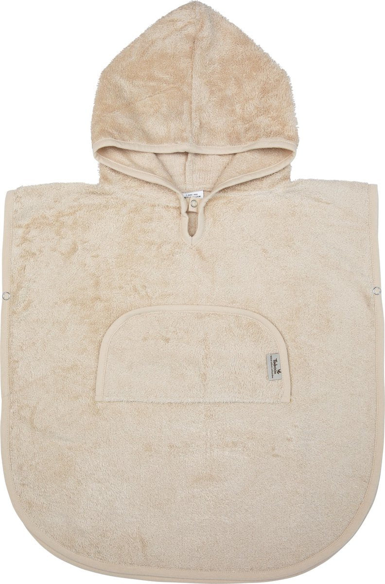 Timboo poncho Frosted Almond - Bamboe - Extra zacht - Handdoek - 1/4 jaar - Beige