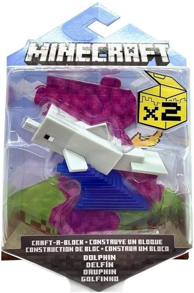 Minecraft Craft-a-Block Figure - Dolphin