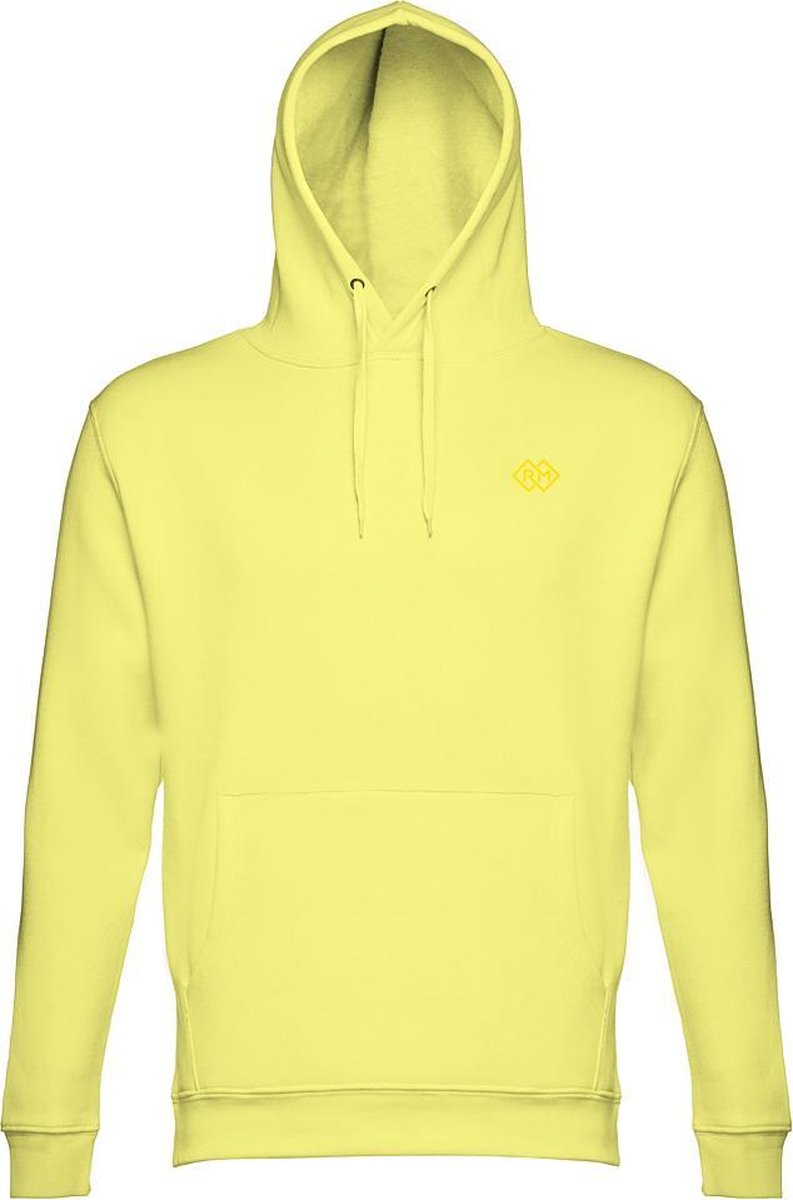 Romobrands_Dames Hoodie_Model Monica_Lemon