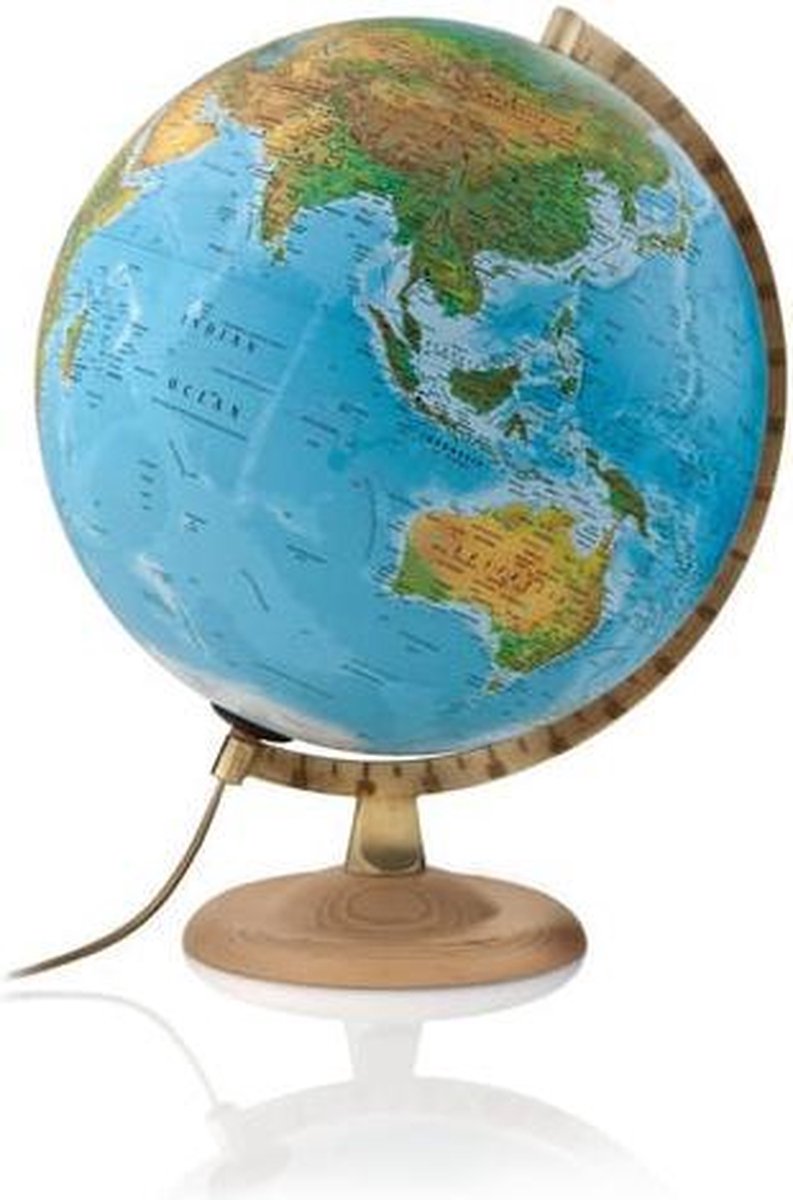 Globe Atmosphere Classic Lin - B4 30cm doorsnee houten voet m