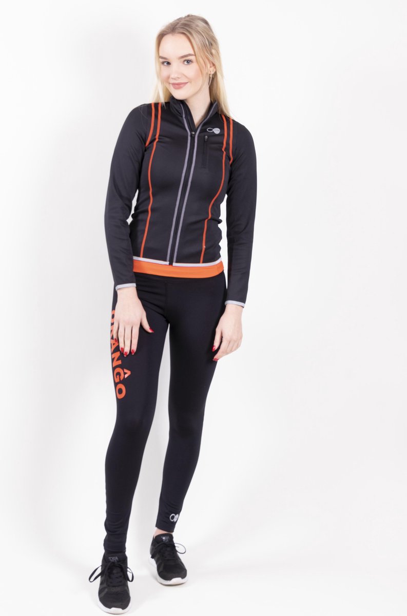 Oranĝo Sportvest Dames - Zwart - Maat L