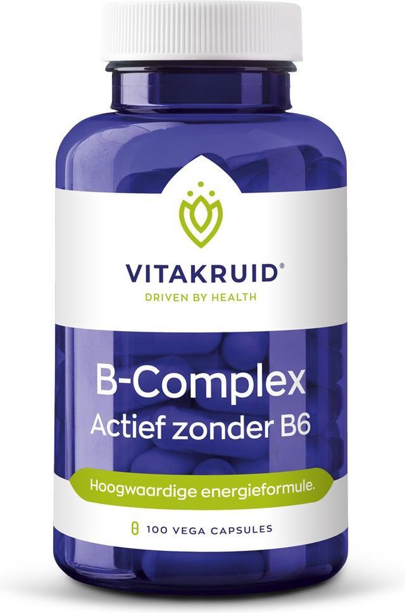 VitaKruid B-complex Actief zonder B6 - 100 vcaps