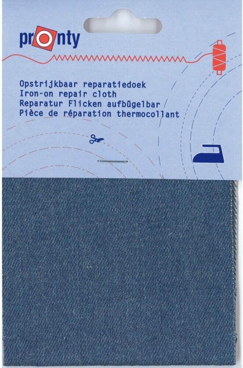 PRONTY REPARATIEDOEK JEANS OPSTRIJKBAAR 075 LICHT 10 X 40cm - 3 PAKJES
