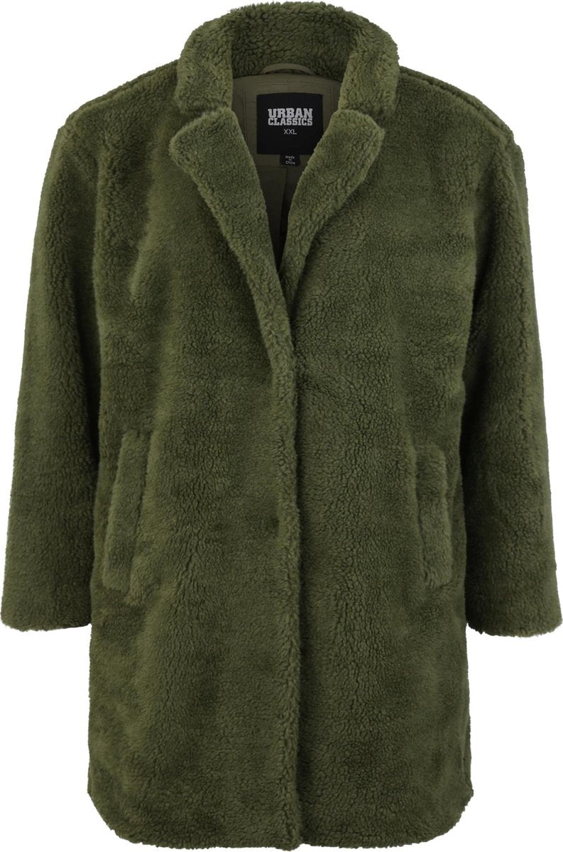 Urban Classics Winterjas -XXL- Oversized Sherpa Groen
