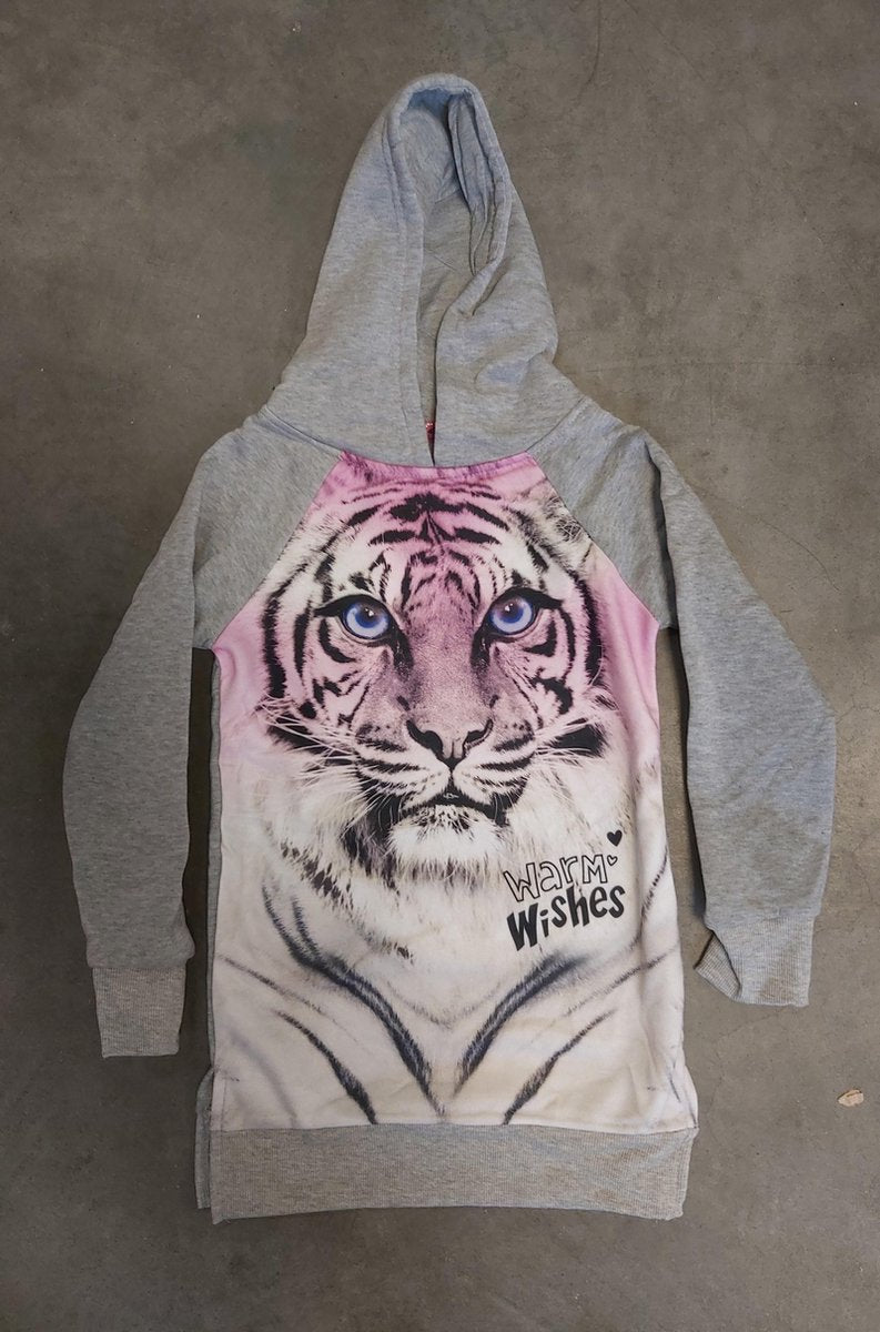 sweatdress tiger grey 122/128