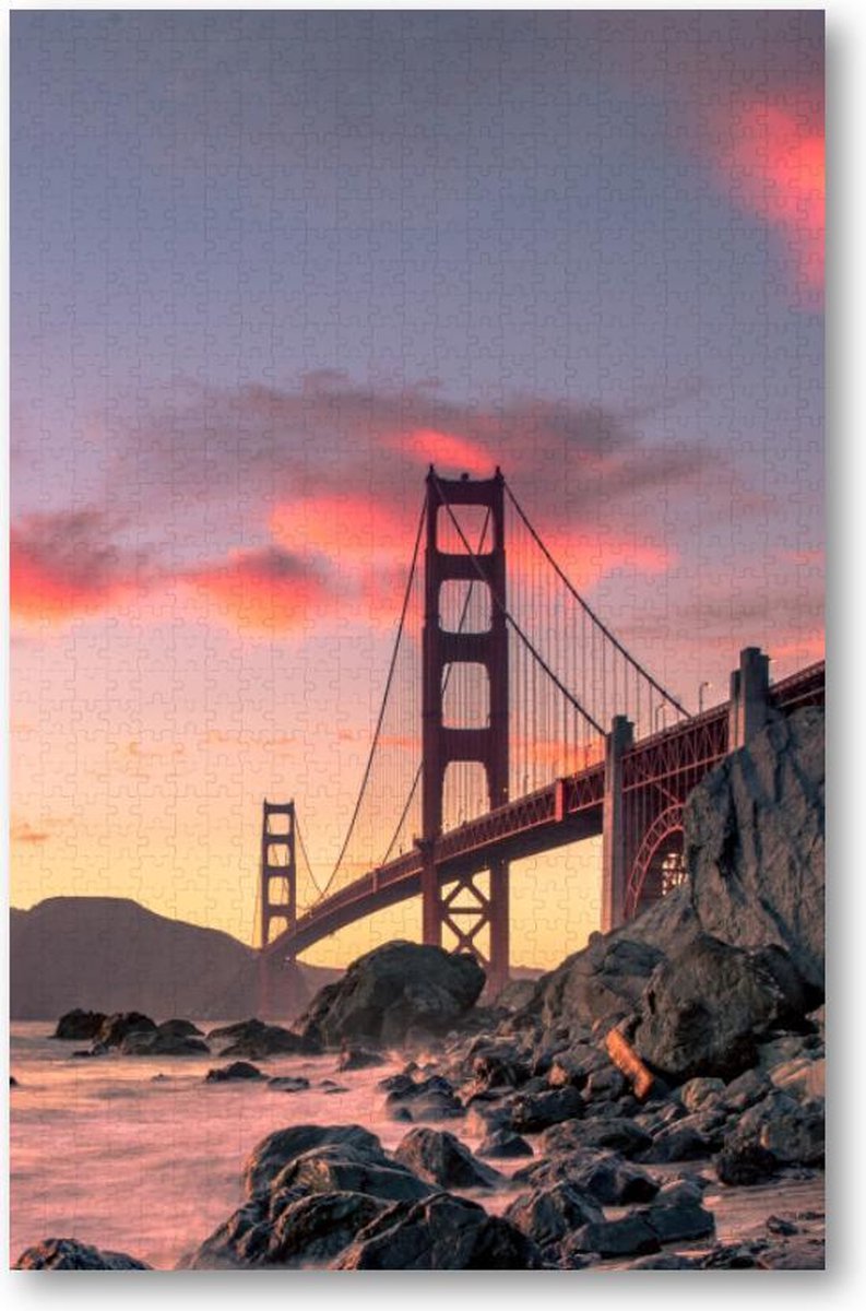 Golden gate bridge - zonsondergang - San Francisco