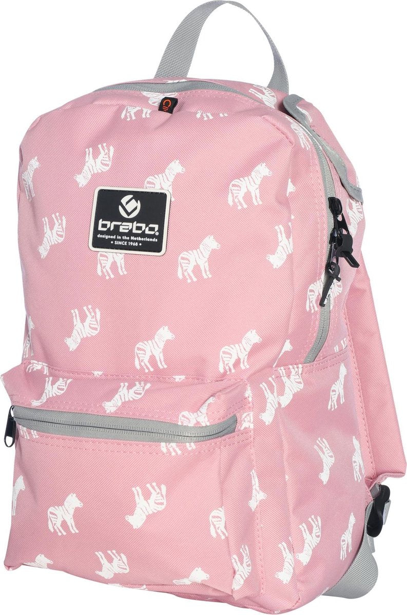 Brabo - BB5240 Backpack Storm Zebra Rose - Rose - Vrouwen - Maat