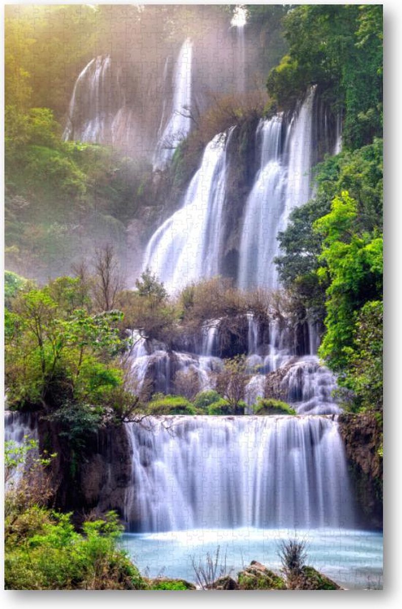 Thi lo su (tee lor su) - de grootste waterval in Thailand - 1000 Stukjes puzzel voor volwassenen - Landschap