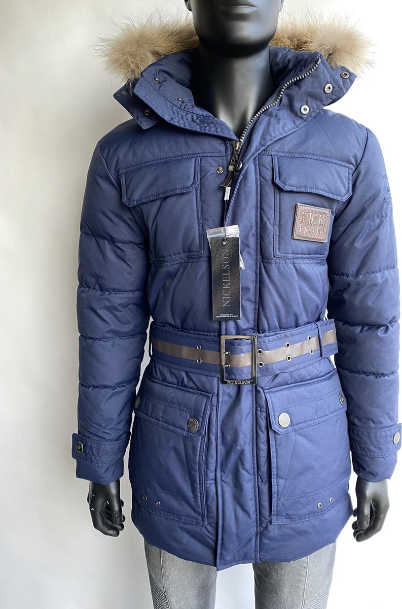 Nickelson heren parka Mello blauw L
