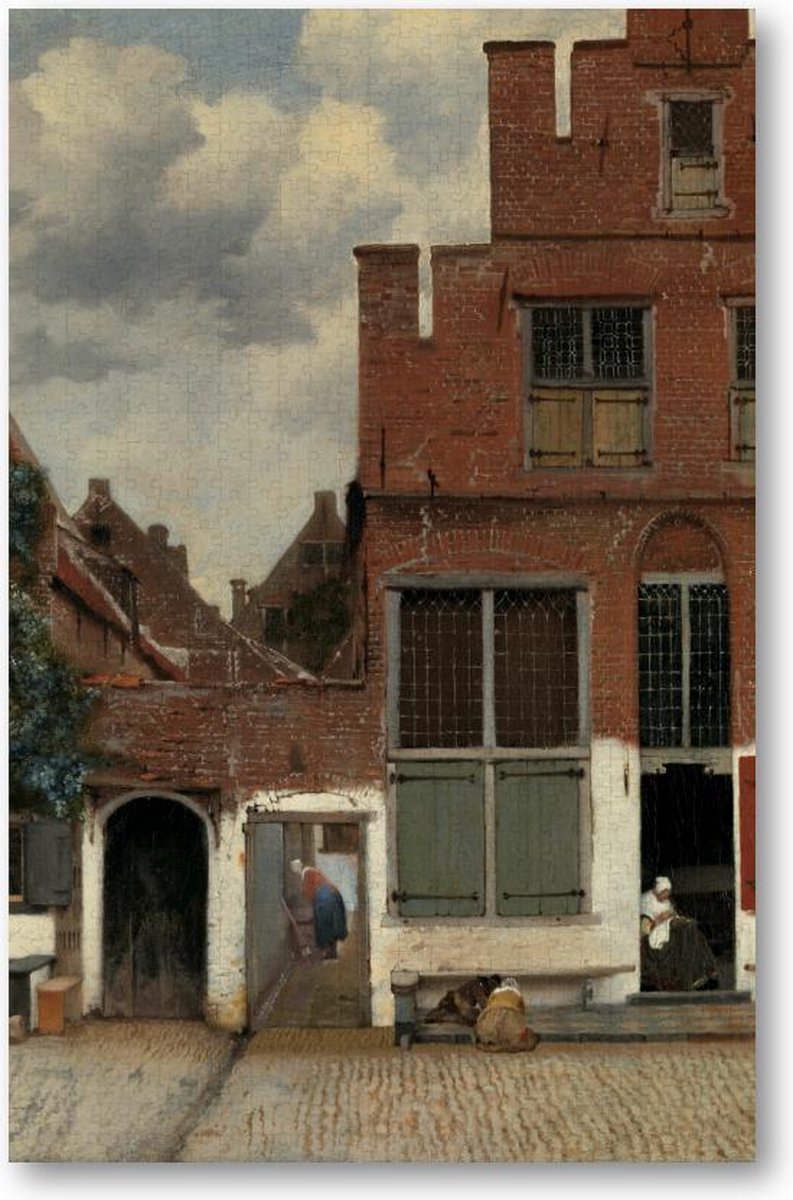 Gezicht op huizen in Delft