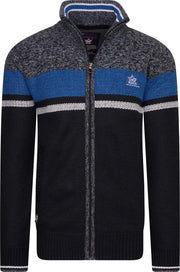 Wildstream - Heren vest - Fleece gevoerd - Grof gebreid - Model Sorillon - Navy-Maat S