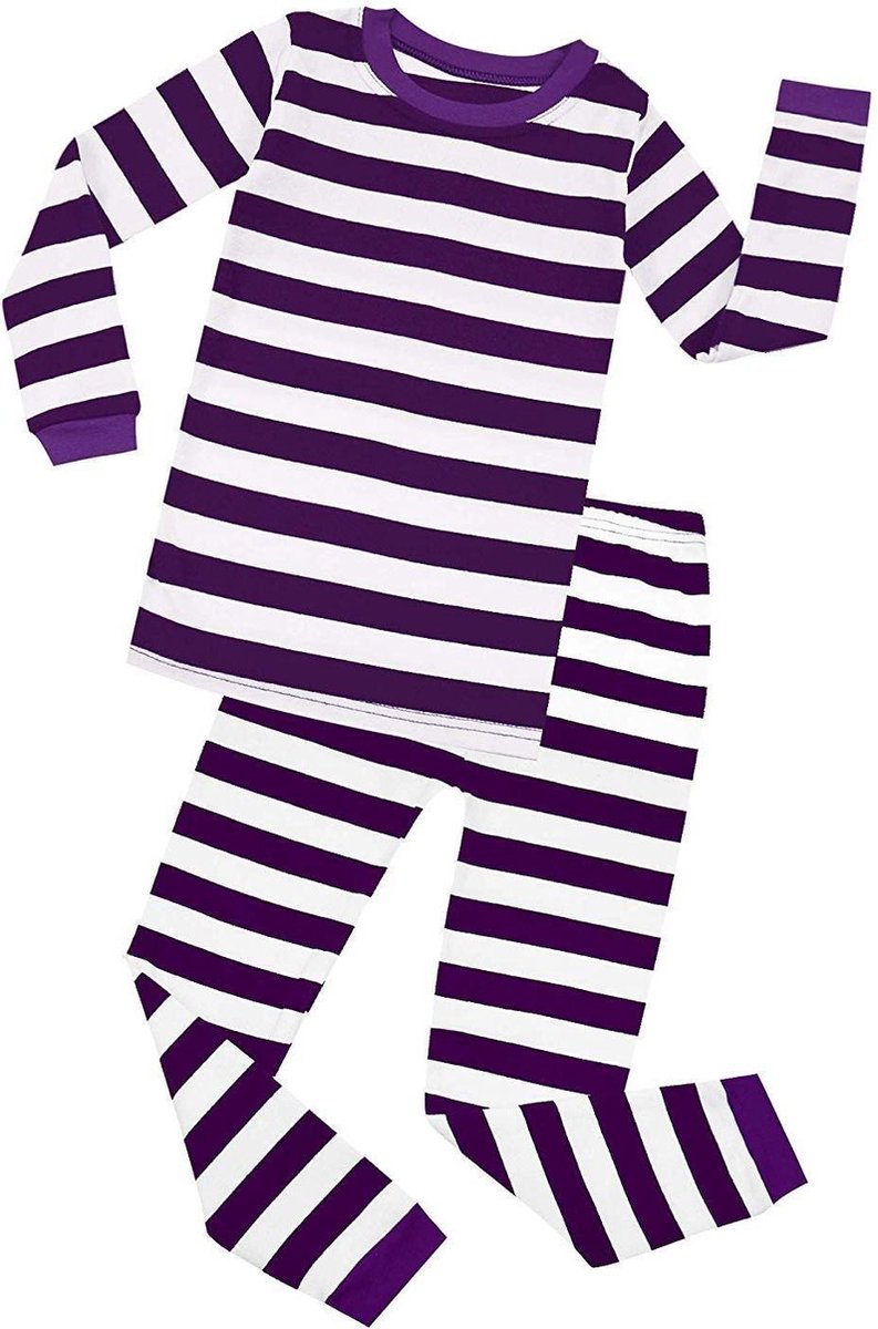 Elowel - Jongen en Meises Gestreepte Pyjama
