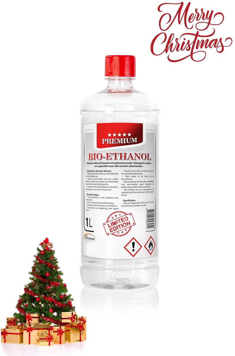 Bio-Ethanol -Christmas fragrance -limited edition 1l. Bio-ethanol met Kerstgeur