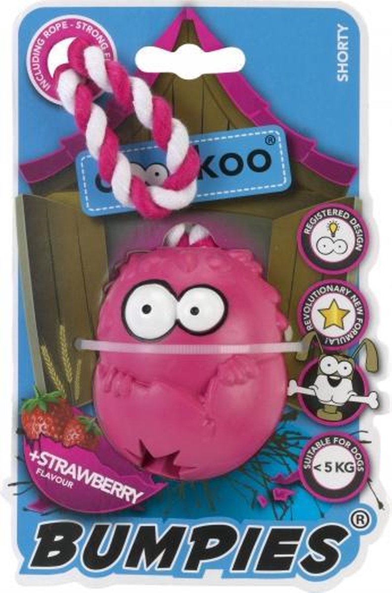 Bumpies met touw shorty strawberry hot Roze M - 7-16kg
