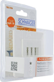 Schwaiger Telefondose TAE 2x 6/6 NF/F inbouw