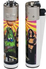 48x clipper cannabuds aansteker - rocket - displayverpakking 48 stuks