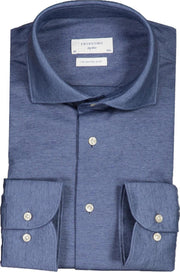 Profuomo   Overhemd Blauw Getailleerd - Maat UK16-EU41 - Heren - Herfst/Winter Collectie - Katoen