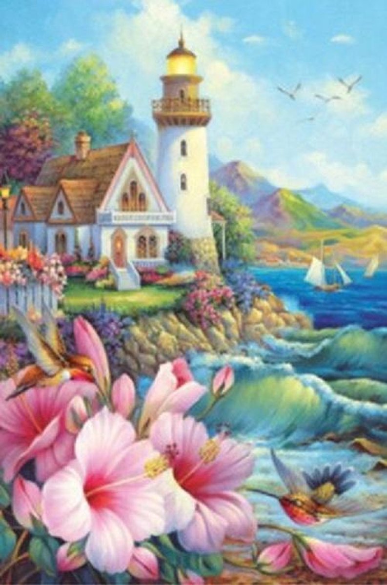 Mini Puzzel - Mini Stukjes - 150 Stuks - Vuurtoren - 15