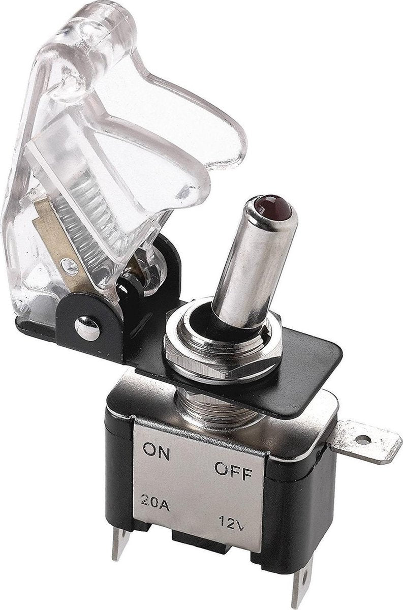 Race Sport Schakelaar Led Top Gun 12 Volt Transparant