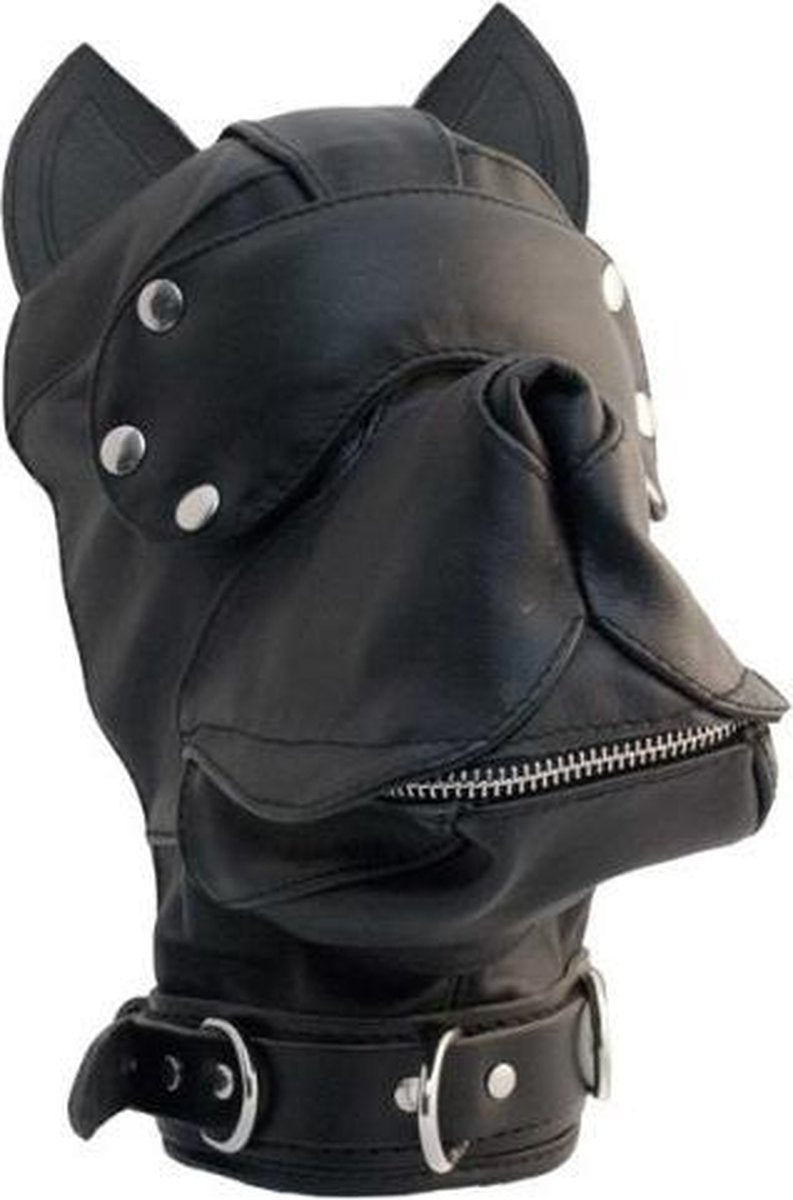 MisterB Leather Dog Hood S-M