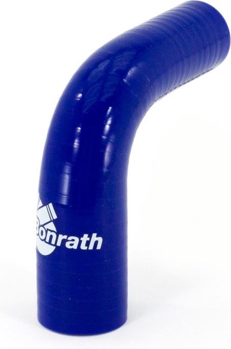 Bonrath Siliconen slang Reducer 90 graden bocht - Lengte:50mm - Ø22>19mm