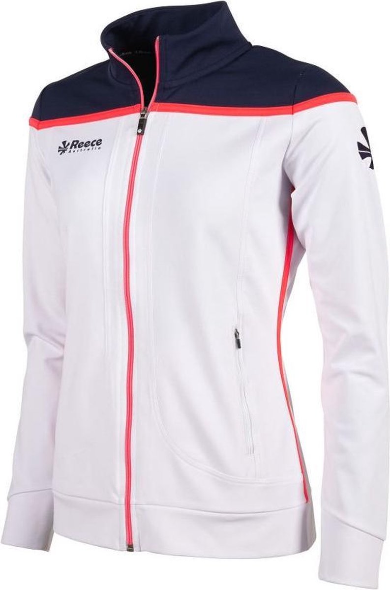 Reece Varsity Stretched Fit Jacket Fz Ladies Sportjas Dames - Wit