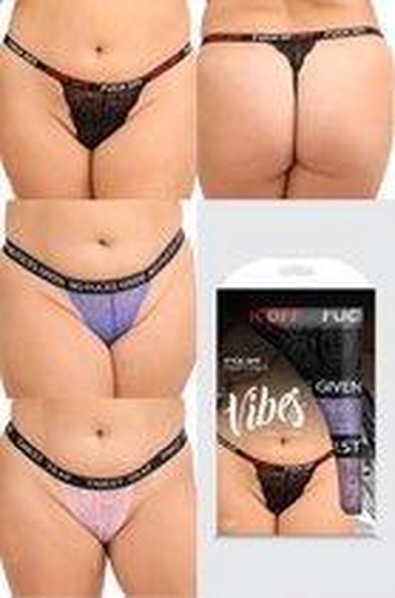 F*CK 3-Pack Strings - Curvy