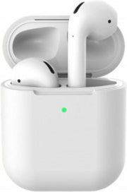 Apple AirPods Hoesje - Siliconen AirPods Case - geschikt voor AirPods 1 en 2 - Wit