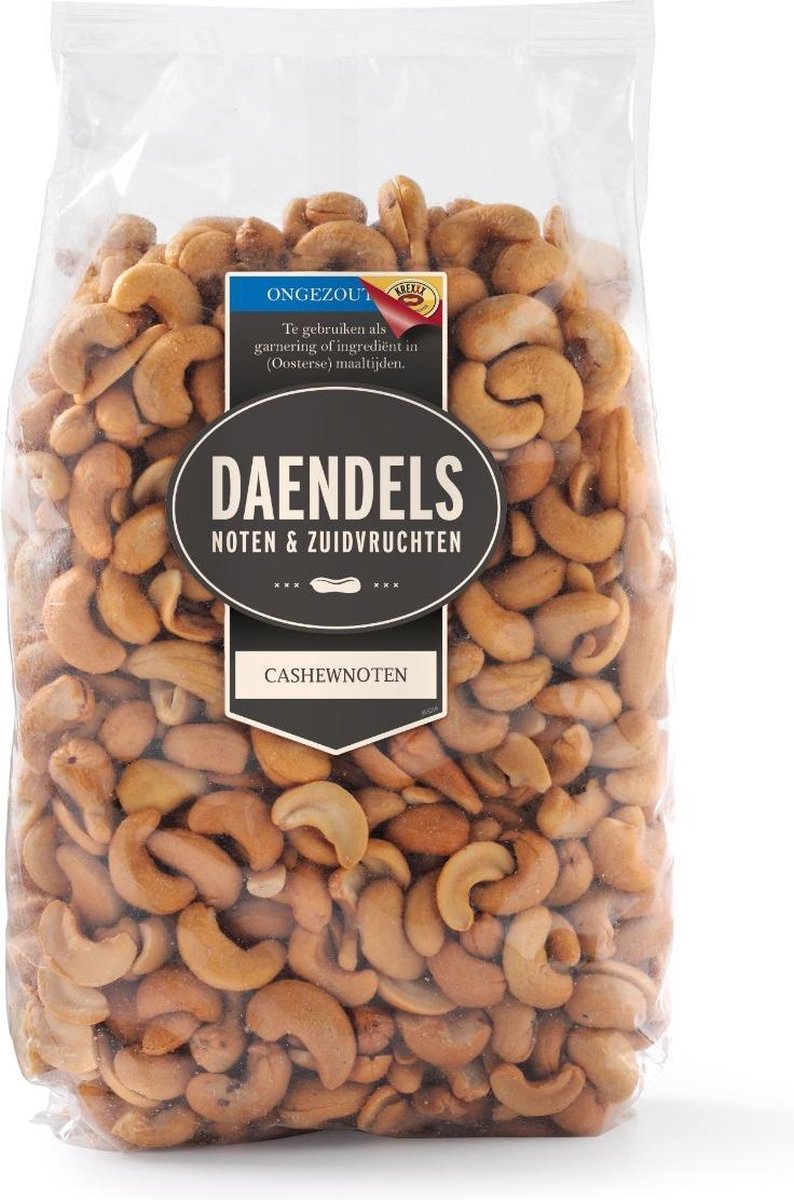 Cashewnoten ongezouten Grote Zak 900 Gram XL