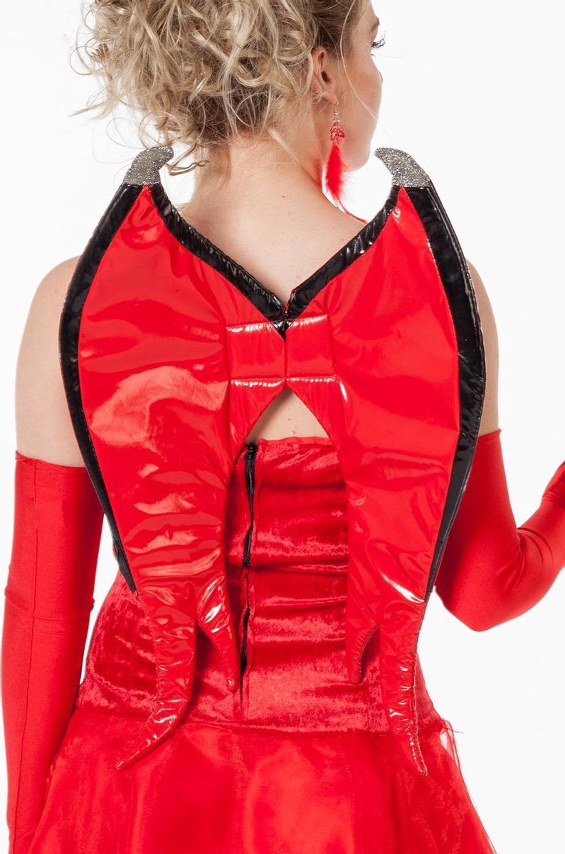 Duivel vleugels lak rood