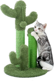 Baymate Leuke Cactus Huisdier Krabpaal Speelgoed met Bal Krabpalen voor Katten Kitten Klimmen Boom Kat Speelgoed Beschermen Meubels AMT0066BN L