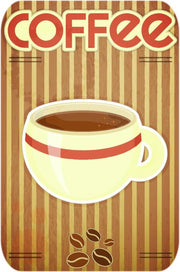 Papillon Afdruipmat met print - antislip keukenmat - coffee - 50x40 cm