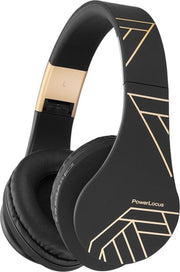 PowerLocus P2 Bluetooth Koptelefoon Over-Ear - Draadloze Hoofdtelefoon - Met microfoon en Premium Draagtas – Zwart/Goud