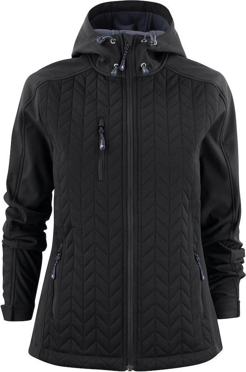 Harvest Myers Softshell Jas Dames 2121038 Zwart - Maat M