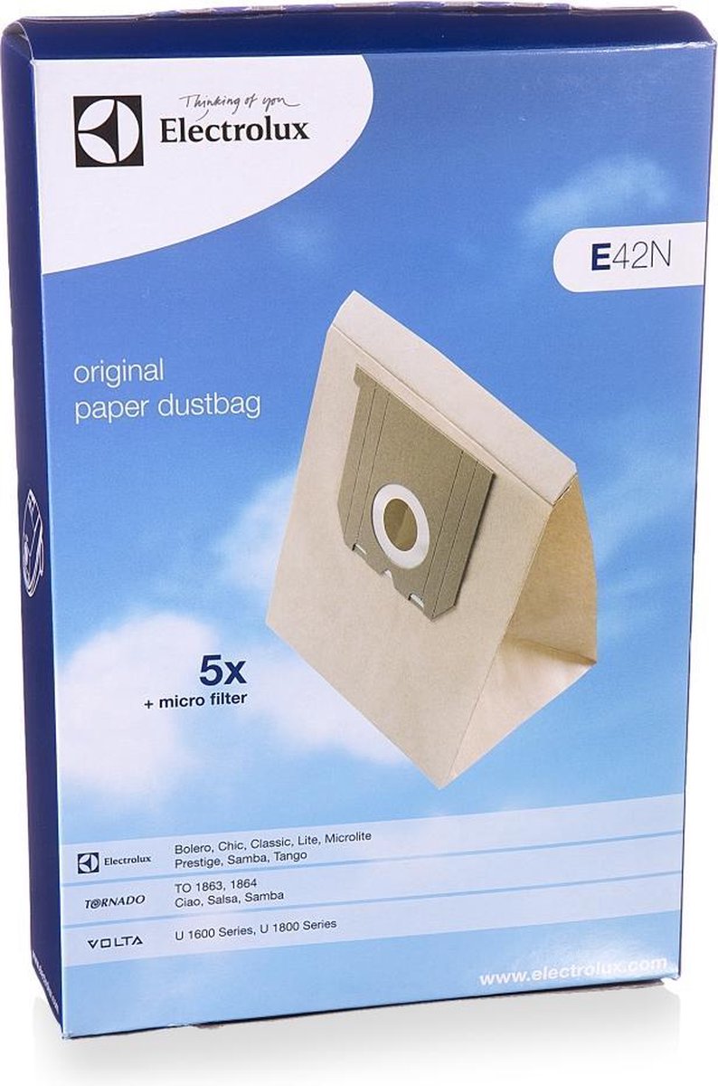 Electrolux stofzuigerzak papier E42N
