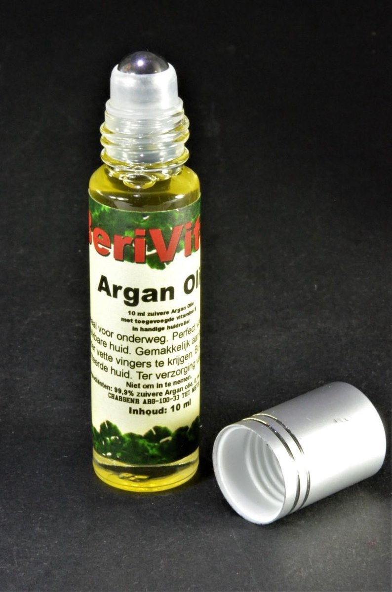 Arganolie Puur 10ml Roller - Huidolie en Lippen