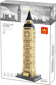 WanGe Architecture - Big Ben of London - 1666 Onderdelen - Lego Compatibel - Bouwdoos