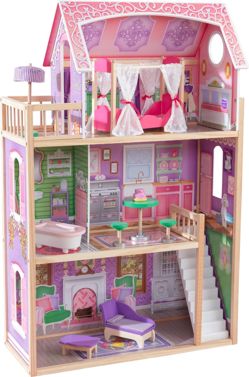 Kidkraft Poppenhuis Ava 3 Verdiepingen Roze