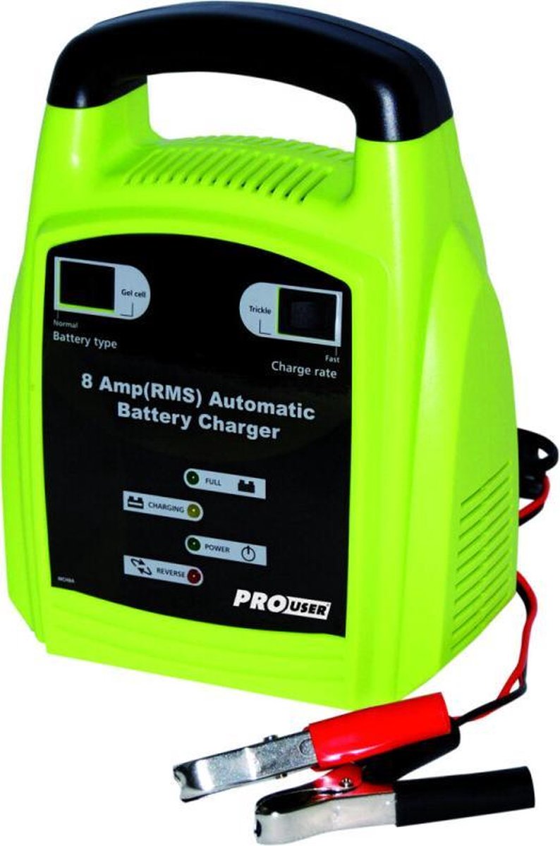 Pro-User MCH8A automatische acculader met snellaadfunctie