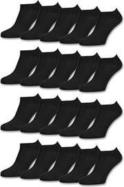 Socke © /Sokken/Sok/Sneakersokken/Enkelsokken "Zwart"/Maat 43-46/6 Paar