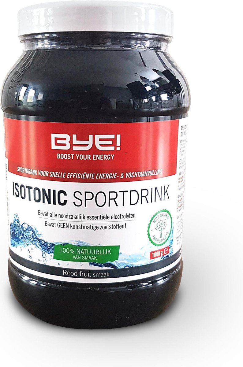 BYE! Isotonic Sportdrink Rood Fruit 1000g
