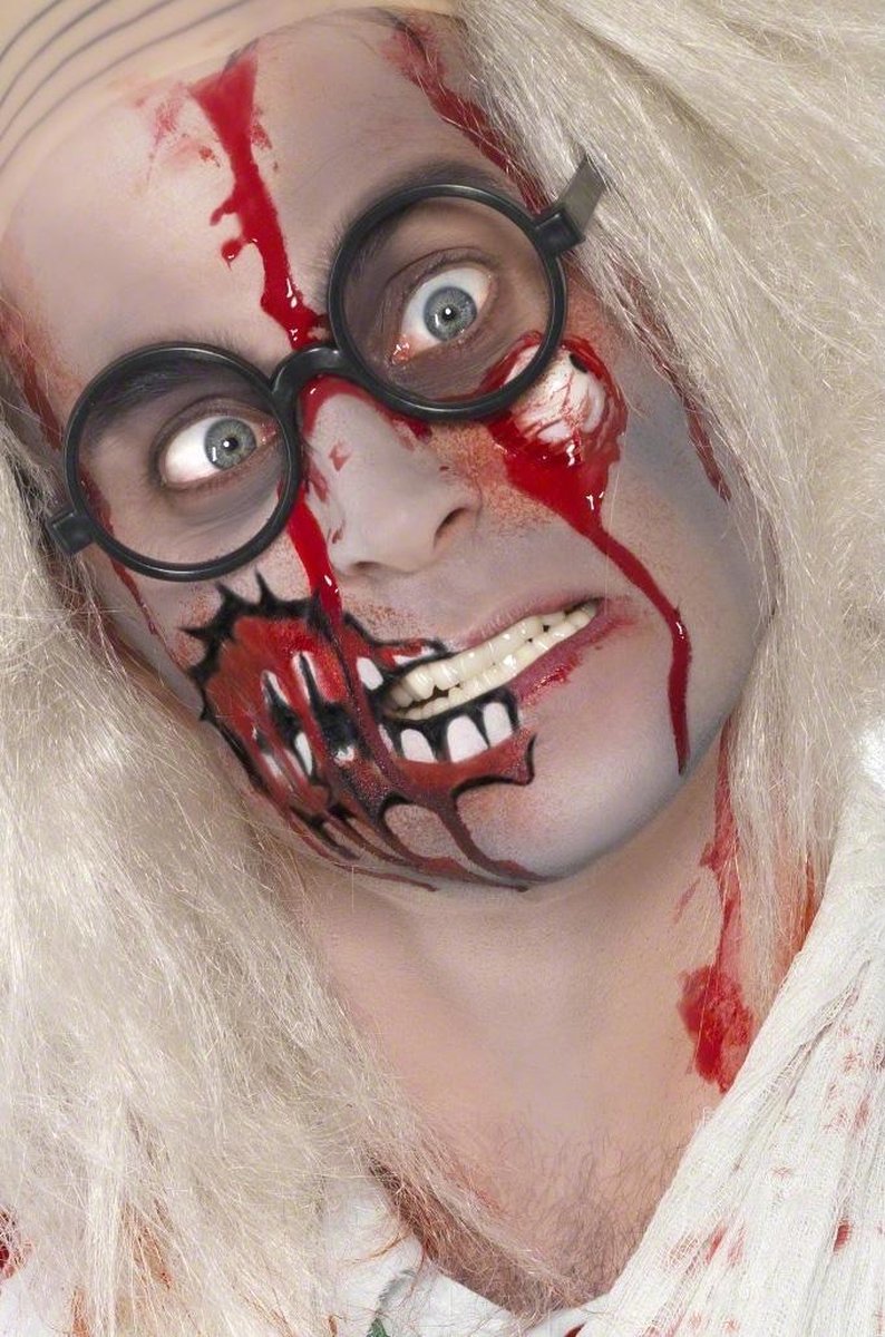 Zombie make up set latex oog - Smiffy's