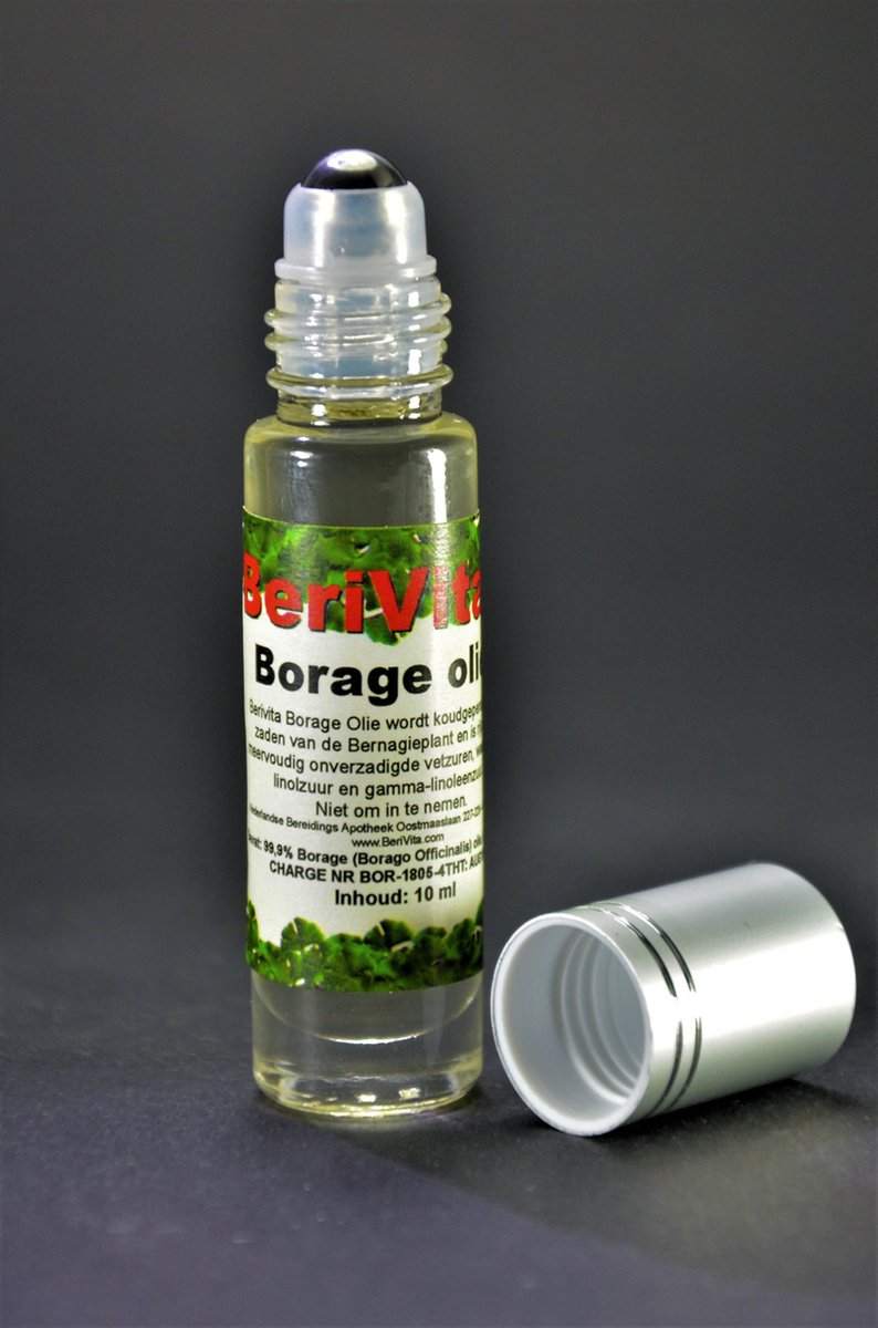 Borage Olie Puur 10ml Rollerfles - Bernagie Olie