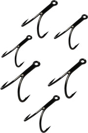 Owner STD-36BC - Double Hook - Maat 8 - 6 Stuks - Zwart