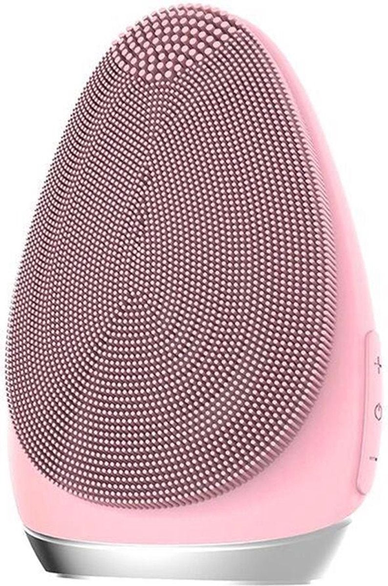 FettleLife™ Glow Super Soft - Gezichtsborstel met Gezichtsmassage - Gezichtsreinigingsborstel Facial Cleanser en Mee-eter verwijderaar (Roze)