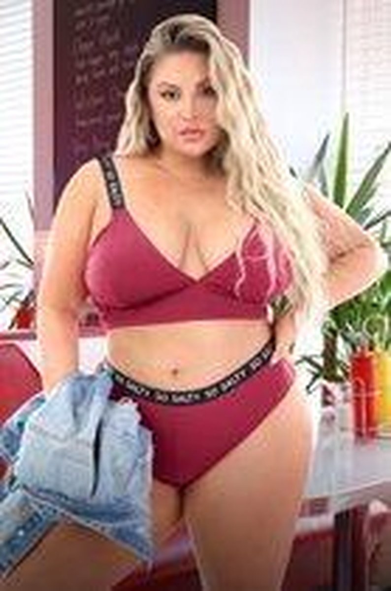 So Salty Bralette Met Bijpassende Slip - Curvy