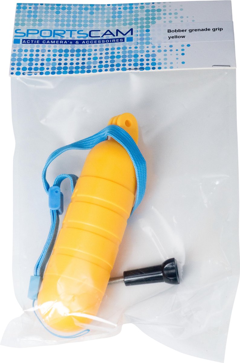 SportsCam Bobber grenade grip geel