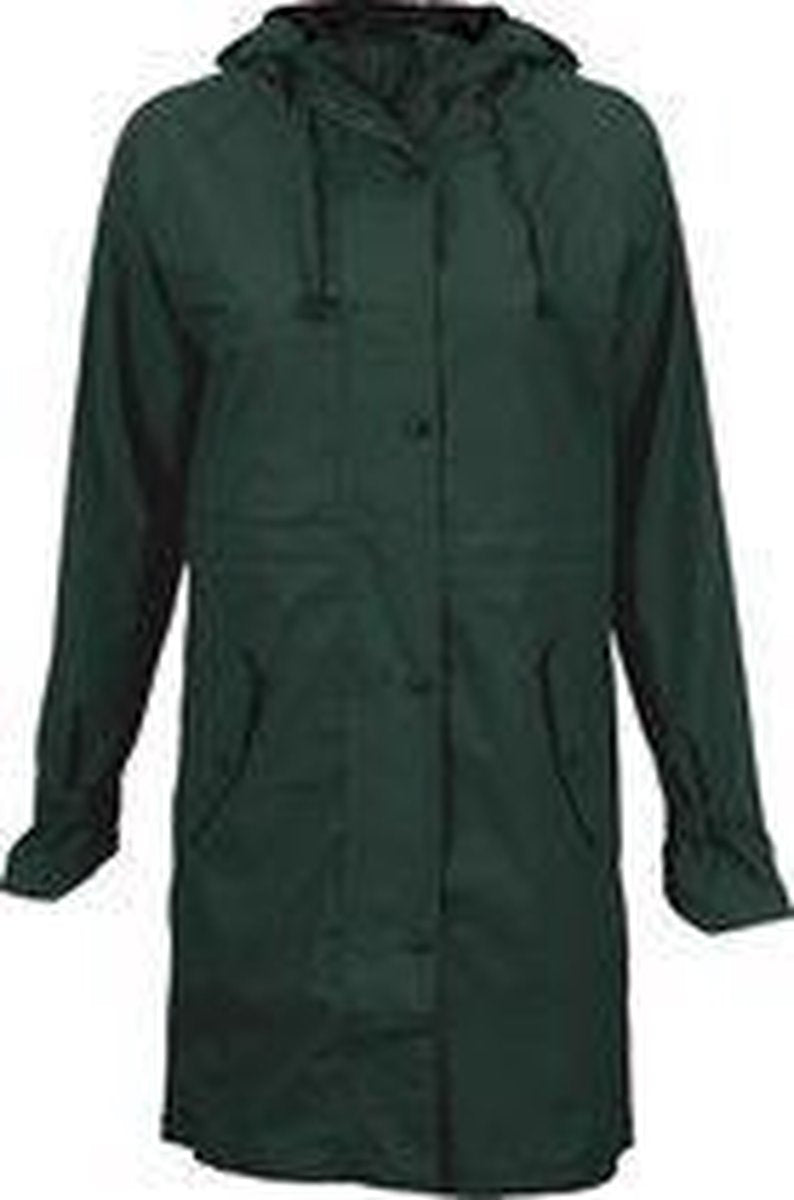 Ralka Regenjas Dames - Mizzle - Donkergroen/Zwart - 38